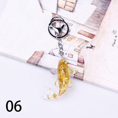 Modni Koi Fish Sretni privjesci za ključeve Prstenovi Zlatna ribica Privjesak za ključeve za auto Držač za ključeve Šarm Viseće torbe Poklon
