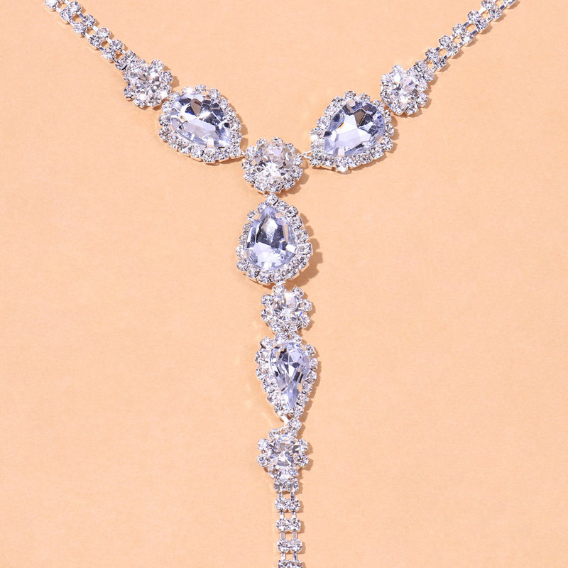 Stonefans Brățară de gleznă cu degete de cristal de boeme Bijuterii pentru femei Vară, plajă, cu stras, cu picior, gleznă, lanț desculț