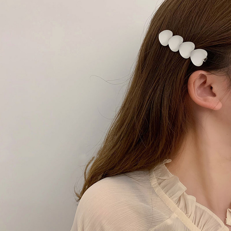 Set de agrafe de păr geometrice din acetat în formă de inimă pentru femei Agrafe de păr pentru accesorii de păr Fete Paiete Barette de păr cu picătură de apă