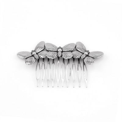 Agrafă de păr cu frunze de metal de culoare argintie nouă, de culoare auriu, agrafă de păr pentru fete, flori, pieptene de păr cu strasuri, accesorii pentru femei