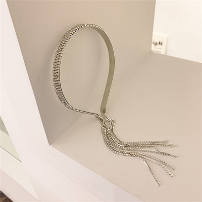 2022, noua moda eleganta cu ciucuri cu strasuri, bentiță pentru păr, pentru femei, fete, pentru cap, pentru cerc, accesorii, bentite pentru păr