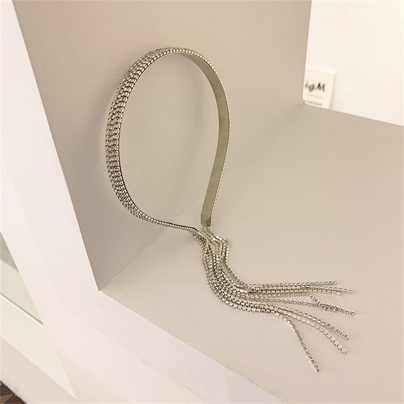2022, noua moda eleganta cu ciucuri cu strasuri, bentiță pentru păr, pentru femei, fete, pentru cap, pentru cerc, accesorii, bentite pentru păr