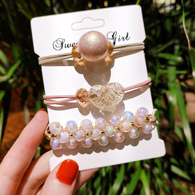 Nova narukvica od užeta za glavu dvostruka namjena gumica za kosu od kristalnog bisera djevojka elastična gumica za kosu gumica za kosu modni ženski dodaci za kosu