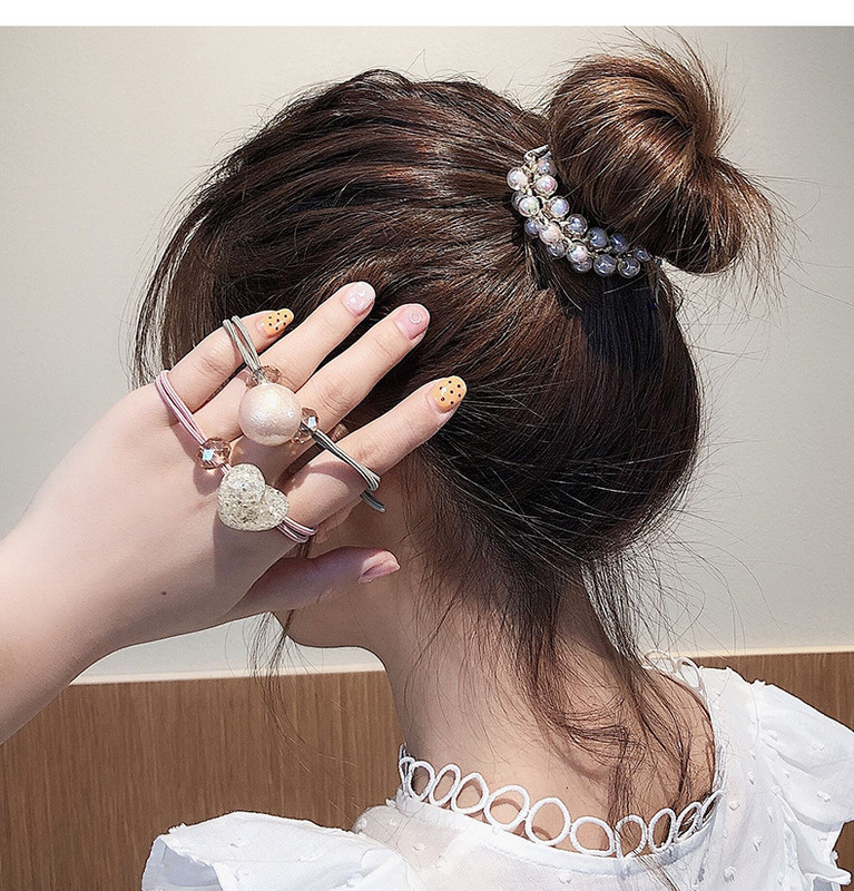 Nova narukvica od užeta za glavu dvostruka namjena gumica za kosu od kristalnog bisera djevojka elastična gumica za kosu gumica za kosu modni ženski dodaci za kosu