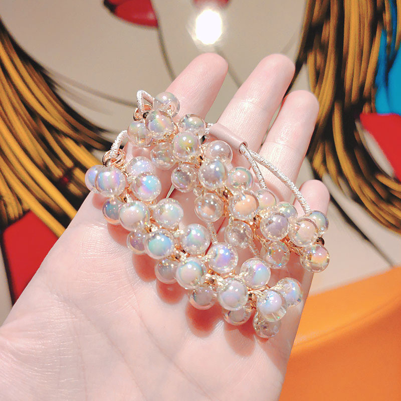 Nova narukvica od užeta za glavu dvostruka namjena gumica za kosu od kristalnog bisera djevojka elastična gumica za kosu gumica za kosu modni ženski dodaci za kosu