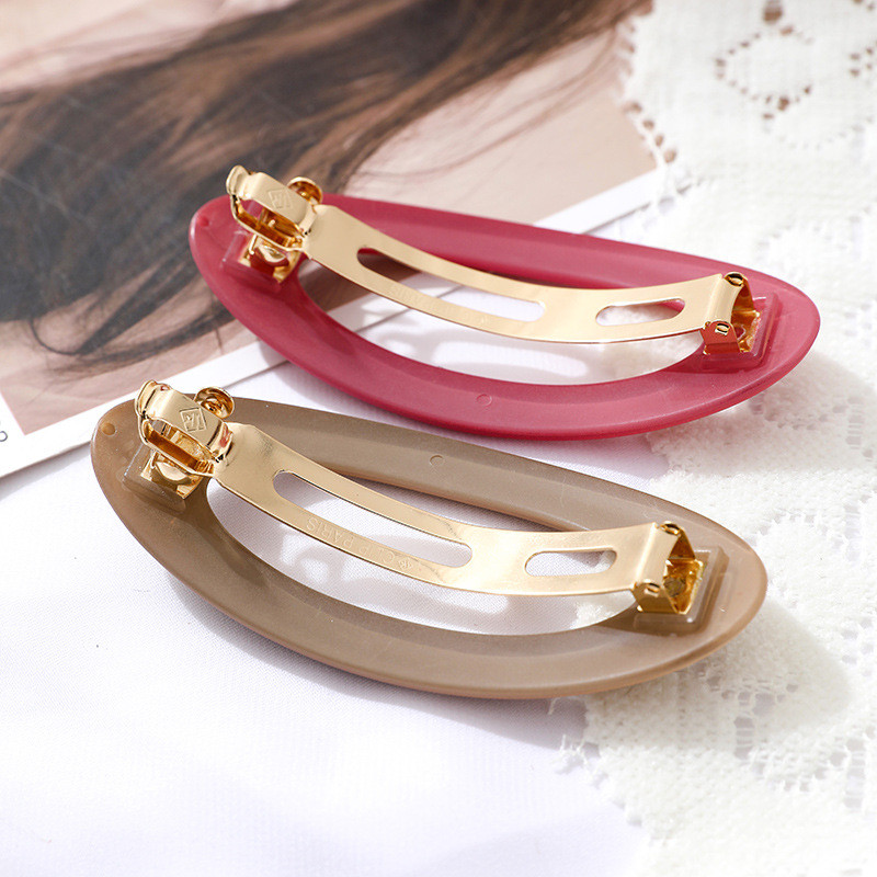 Moda doamnelor ac de păr mate snap simplu coreeană clemă de primăvară coadă de cal fix accesorii pentru păr fetiță