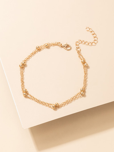 Tocona Charms Zlatne narukvice s resicama za žene Luksuzni valoviti listovi od legure metala Podesivi ljetni dodaci za nakit 17380