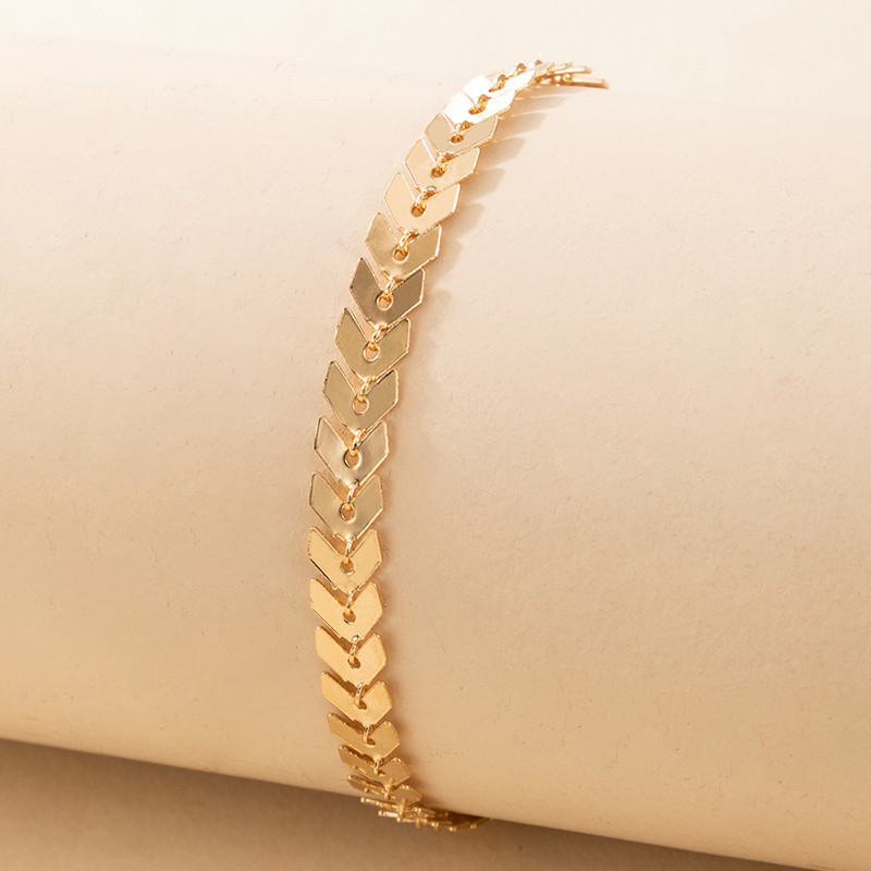 Tocona Charms Zlatne narukvice s resicama za žene Luksuzni valoviti listovi od legure metala Podesivi ljetni dodaci za nakit 17380