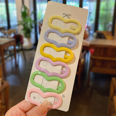 3/6 bucăți/set simple, drăguțe, fete, stea, agrafe de păr, culoare bomboană, agrafe BB, barete, accesorii de păr, bijuterii pentru coafură pentru femei