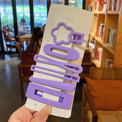 3/6 bucăți/set simple, drăguțe, fete, stea, agrafe de păr, culoare bomboană, agrafe BB, barete, accesorii de păr, bijuterii pentru coafură pentru femei