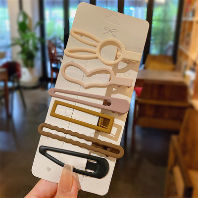 3/6 bucăți/set simple, drăguțe, fete, stea, agrafe de păr, culoare bomboană, agrafe BB, barete, accesorii de păr, bijuterii pentru coafură pentru femei