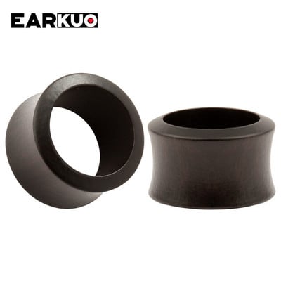 EARKUO visokokvalitetni prazni šuplji ravni ušni čepovi za piercing u drvu Tuneli Mjerila za proširenje Nakit za tijelo Naušnice Poklon 2 KOM 8-30 mm