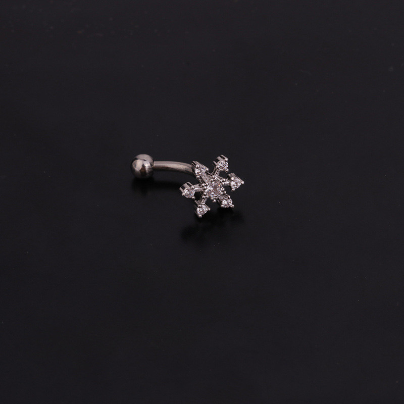 1 buc 1,6 x 8 mm Piercing pentru inel Daith Snug pentru sprâncene, Piercing cu mreană curbată Tragus înainte Helix, Piercing pentru femei, bărbați, cercei, piercing