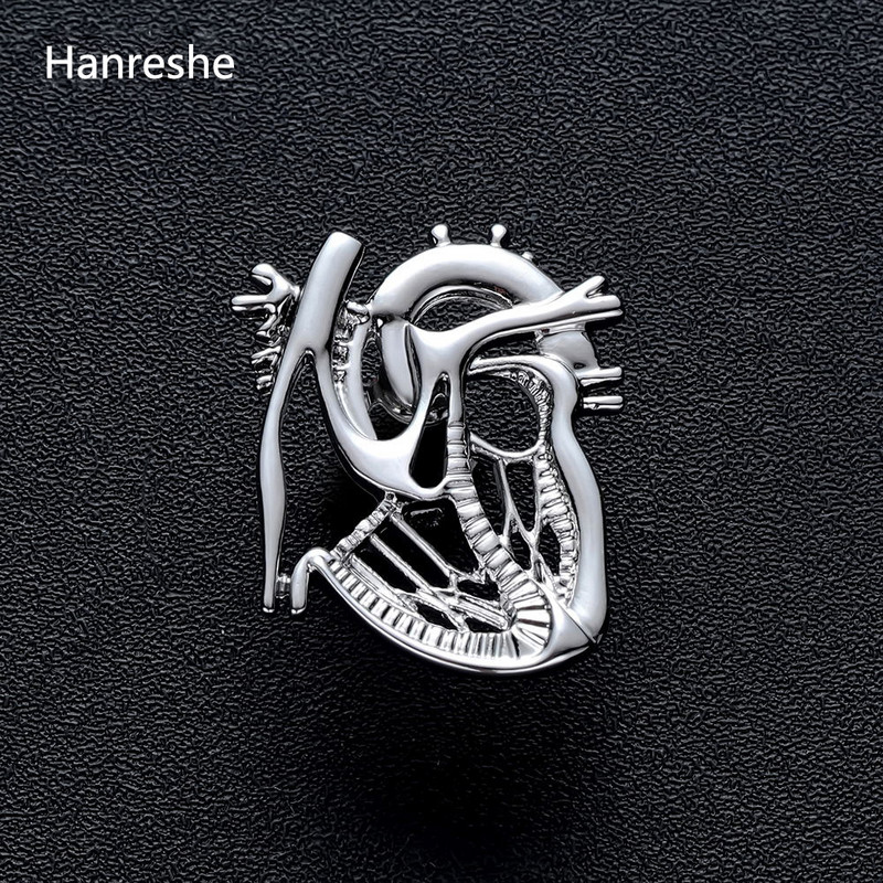 Νέο κόσμημα σε σχήμα καρδιάς καρφίτσα καρφίτσα χρυσό χρώμα Κοσμήματα Δώρο Νοσοκόμα γιατρού Φοιτητής Ιατρικές Χριστουγεννιάτικες καρφίτσες καρφίτσες καρφίτσας άνδρες