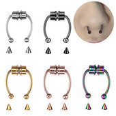 Septum Piercing Magnet Septum Nas Clip Inel Fals și Bărbați Nas Circular Magnetic Pentru Bijuterii Oțel Inoxidabil Femei Piercing Corp