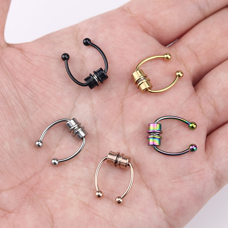Septum Piercing Magnet Septum Nas Clip Inel Fals și Bărbați Nas Circular Magnetic Pentru Bijuterii Oțel Inoxidabil Femei Piercing Corp