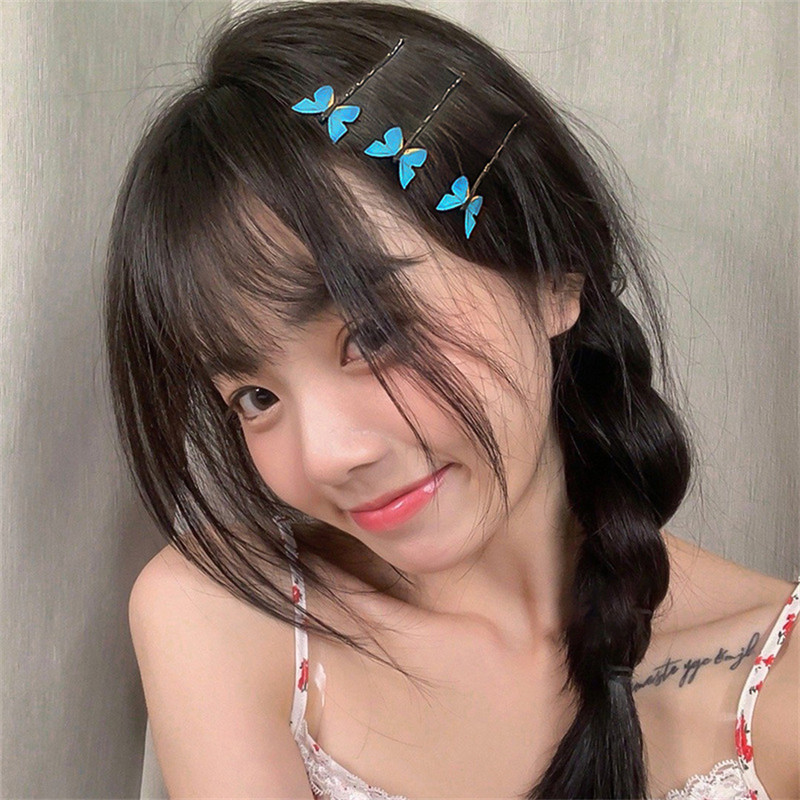 4 buc. Agraf de păr fluture albastru nou, de vis, accesorii pentru păr, accesorii de păr, breton pentru fete, agrafă, agrafă, accesorii de stil.