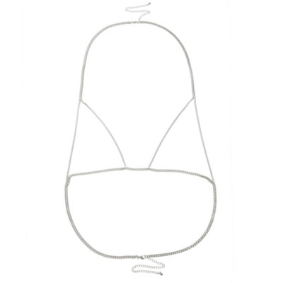 Bijuterii de corp simple de modă pentru femei, vară, sexy, pentru bikini, pentru piept, ham, lanț, bijuterii, colier pentru corp.
