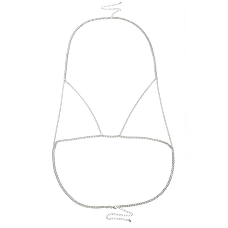 Bijuterii de corp simple de modă pentru femei, vară, sexy, pentru bikini, pentru piept, ham, lanț, bijuterii, colier pentru corp.