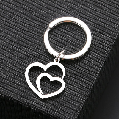 Breloc din oțel inoxidabil Harta lumii frunze de arțar cruce gotică amuletă culoare argintie breloc pentru chei de mașină pentru femei bărbați bijuterii cadouri