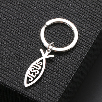 Breloc din oțel inoxidabil Harta lumii frunze de arțar cruce gotică amuletă culoare argintie breloc pentru chei de mașină pentru femei bărbați bijuterii cadouri