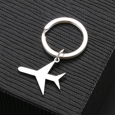 Breloc din oțel inoxidabil Harta lumii frunze de arțar cruce gotică amuletă culoare argintie breloc pentru chei de mașină pentru femei bărbați bijuterii cadouri