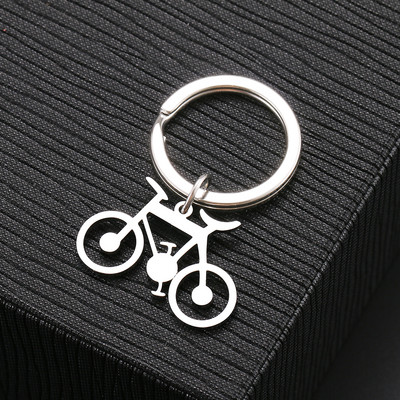 Breloc din oțel inoxidabil Harta lumii frunze de arțar cruce gotică amuletă culoare argintie breloc pentru chei de mașină pentru femei bărbați bijuterii cadouri