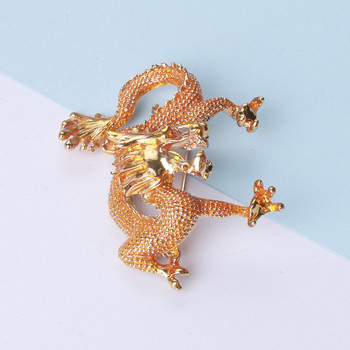 Модни анимационни аниме брошки с дракони за мъже Ярки Eanmel Fly Dragon Animal Brooch Pin Gifts Party Ежедневни бижута