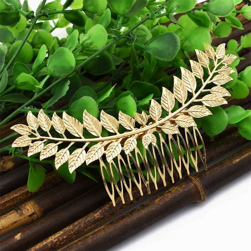 1 buc. pieptene de agrafă de păr din frunze de copac Accesorii de păr pentru nuntă, metal pentru femei, piepteni de păr, accesorii pentru păr, instrumente de styling new2022