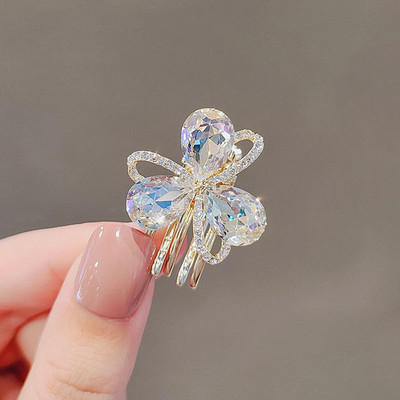 Agrafă de modă Rochie de cap elegantă, asemănătoare cu flori de cristal, breton, agrafă, accesorii de păr, agrafă de sus, bijuterii de nuntă