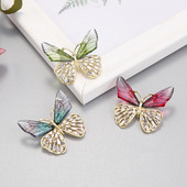 Broșă fluture Broșă cu strass Broșă cămașă Bijuterii pentru artist Broșă cu insecte Guler cu ac Broșă pentru artist anti-lumină rătăcită