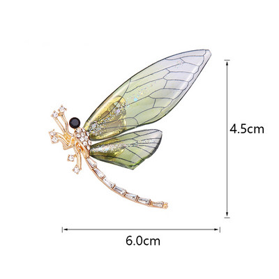 Broșă fluture Broșă cu strass Broșă cămașă Bijuterii pentru artist Broșă cu insecte Guler cu ac Broșă pentru artist anti-lumină rătăcită