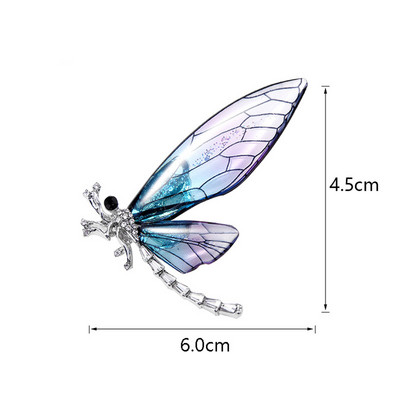 Broșă fluture Broșă cu strass Broșă cămașă Bijuterii pentru artist Broșă cu insecte Guler cu ac Broșă pentru artist anti-lumină rătăcită