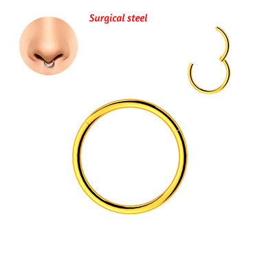14/16/18/10G Karike za nos na šarke Obruč Titan/čelik Helix Hrskavica Daith Tragus Sleeper Naušnice Nakit za piercing