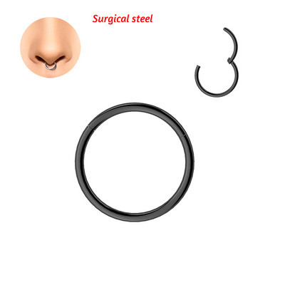 14/16/18/10G Karike za nos na šarke Obruč Titan/čelik Helix Hrskavica Daith Tragus Sleeper Naušnice Nakit za piercing