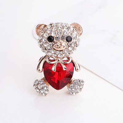 TODOX bross divat női aranyos karikatúra kristály gyönyörű aranyos mackó szívtűkkel forró eladó stílusos buli Ajándék