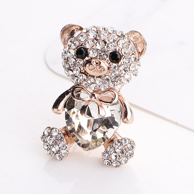 TODOX bross divat női aranyos karikatúra kristály gyönyörű aranyos mackó szívtűkkel forró eladó stílusos buli Ajándék