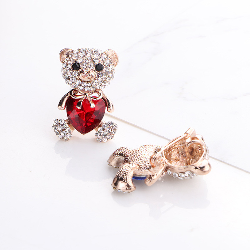 TODOX bross divat női aranyos karikatúra kristály gyönyörű aranyos mackó szívtűkkel forró eladó stílusos buli Ajándék