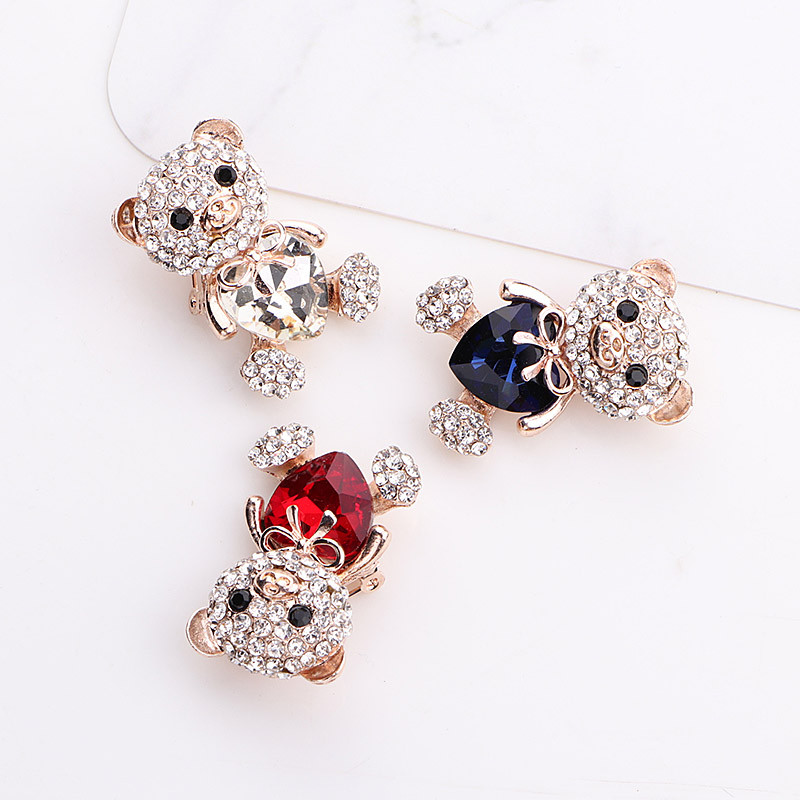 TODOX bross divat női aranyos karikatúra kristály gyönyörű aranyos mackó szívtűkkel forró eladó stílusos buli Ajándék