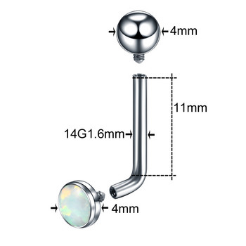 1PC G23 Titanium Crystal Christina Vertical Hood Piercings Пръстени за устни Секси вагинален пиърсинг Генитален пиърсинг VCH Бижута за тяло