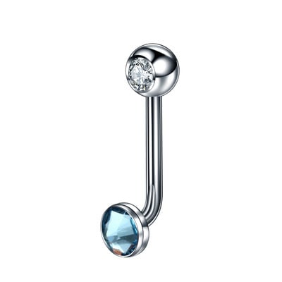 1 τεμ G23 Titanium Crystal Christina Vertical Hood Piercings Lip Rings Sexy Vagina Piercings Genital Piercing VCH Body Jewelry