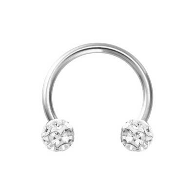 1PC Bling Ferido Nose Septum Prstenovi Potkova Piercing Nakit 16G Hrskavica Helix Tragus Naušnice Hoop Držač za piercing usne 8 mm