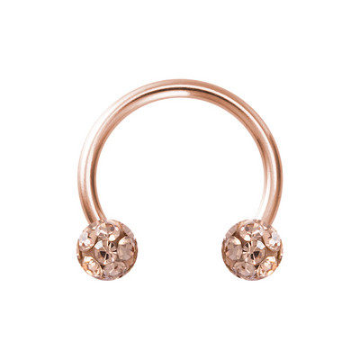 1PC Bling Ferido Nose Septum Prstenovi Potkova Piercing Nakit 16G Hrskavica Helix Tragus Naušnice Hoop Držač za piercing usne 8 mm