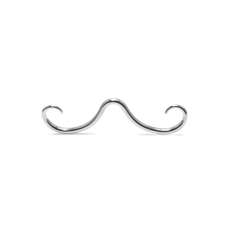 Piercing la sept pentru mustață 14G, hipoalergenic, pentru nas, bijuterii punk pentru corp pentru femei, bărbați, oțel inoxidabil chirurgical 316L