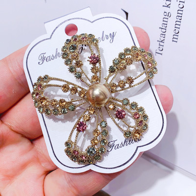DIEZI Luxus Elegáns Kristály Menyasszonyi Brossok Női Esküvői Ajándék Divat Új strasszköves csokor szitakötő bross tűk