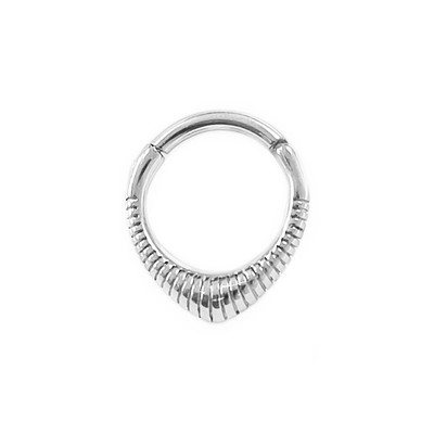 100% 316L sebészeti acél cirkon orrgyűrű Clicker Daith piercing fülporc Helix karika virágok vízcseppek