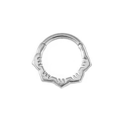 100% 316L sebészeti acél cirkon orrgyűrű Clicker Daith piercing fülporc Helix karika virágok vízcseppek