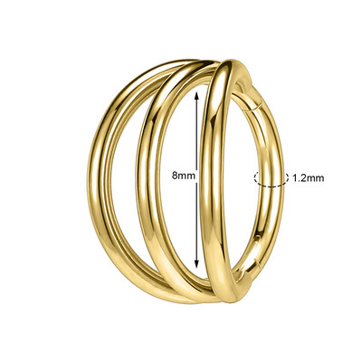ZS 16G Szív Virág Septum Piercng Ring Női Arany Szín Orr Gyűrű Ékszerek Rozsdamentes acél méhecske Helix kagyló cirkon fülbevaló méhecske