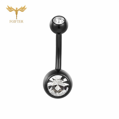 G23Titian 14G 8 mm 10 mm 12 mm kirurški titanski prstenovi za pupak cirkonski prsten za pupak Nakit za piercing Nombril Ombligo uteg