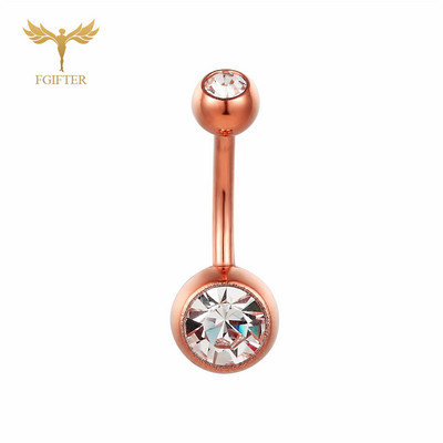 G23Titian 14G 8 mm 10 mm 12 mm kirurški titanski prstenovi za pupak cirkonski prsten za pupak Nakit za piercing Nombril Ombligo uteg